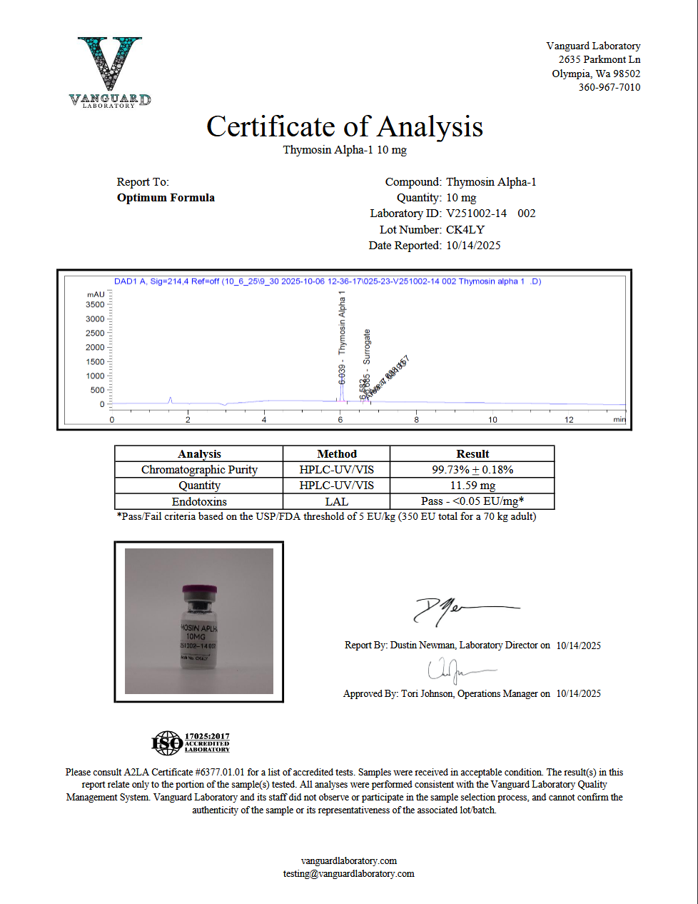 Thymosin Alpha-1 10 mg Thymosin Alpha-1 10 mg