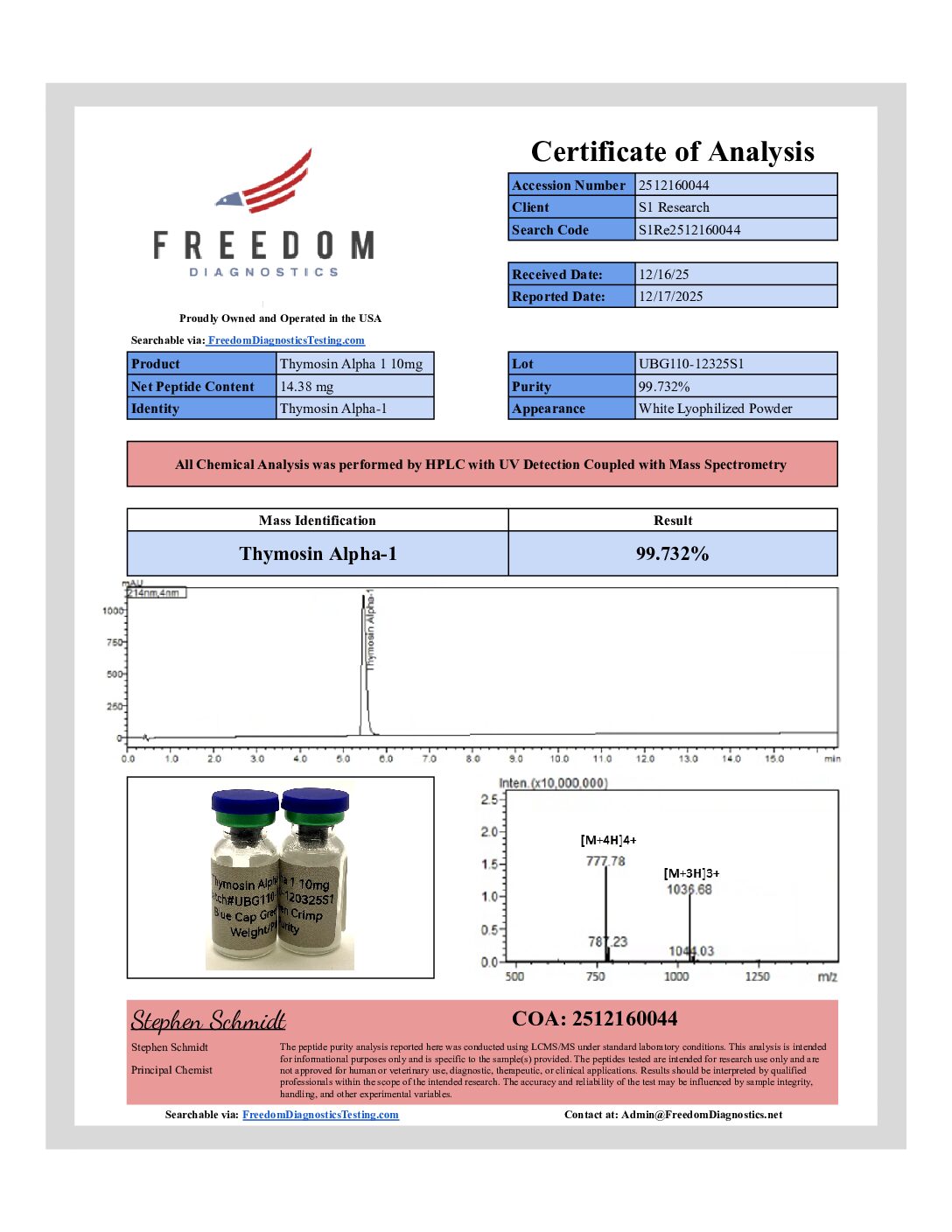Thymosin Alpha I 10mg Thymosin Alpha I 10mg