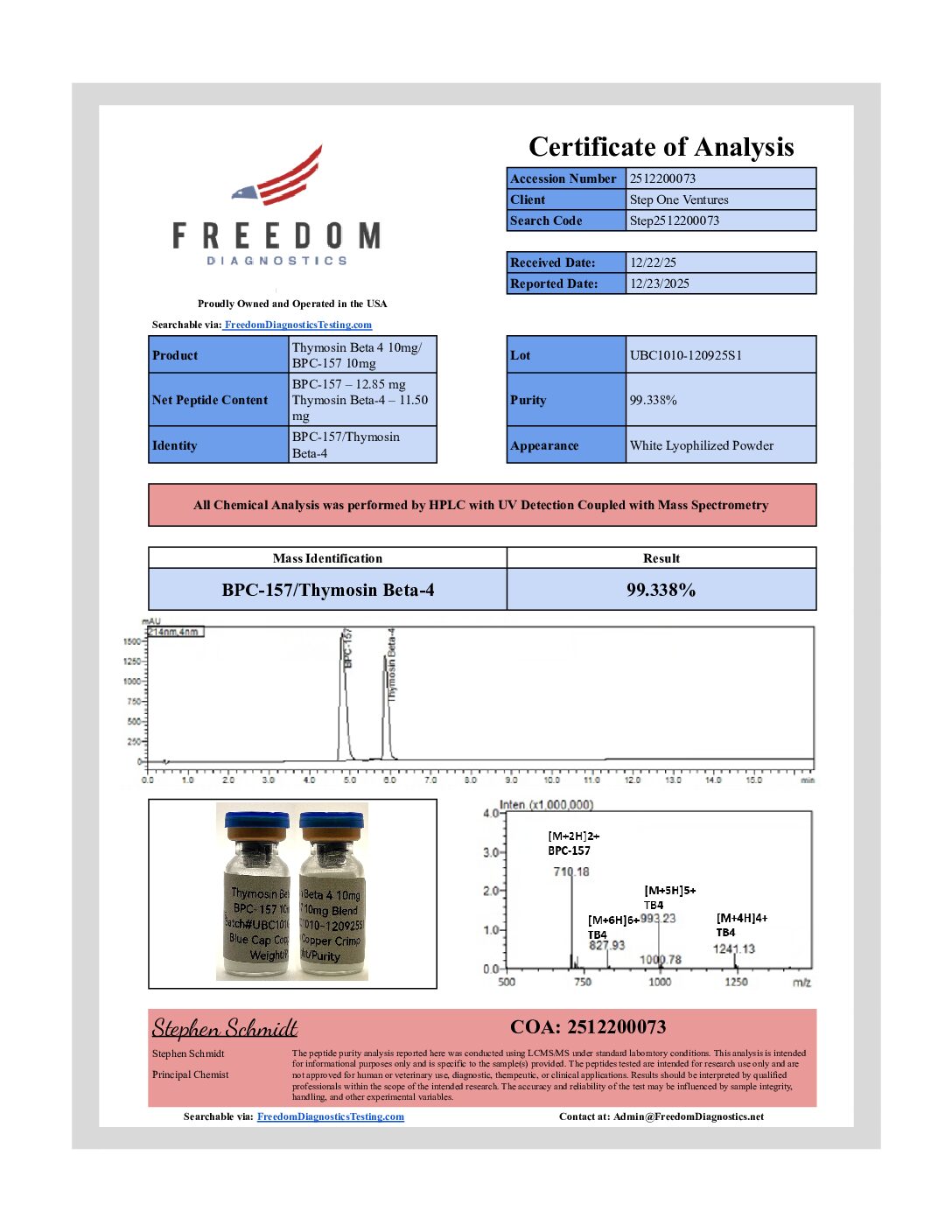 Thymosin Beta 4 10mg BPC-157 10mg Thymosin Beta 4 10mg BPC-157 10mg